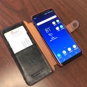Galaxy S8 Plus Case Leather